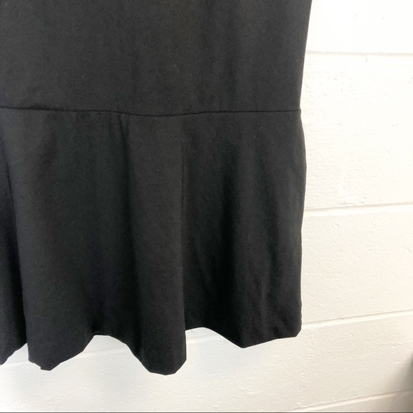 Club Monaco Black Wool Drop Waist Dress 2 - Picture 3 of 8